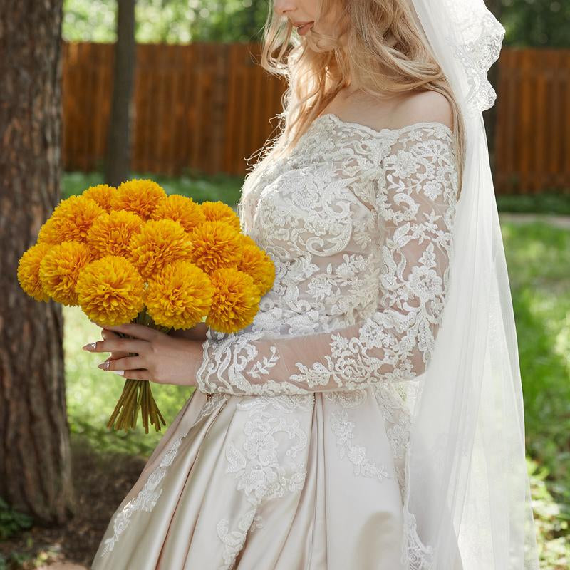 Artificial Chrysanthemum Flowers (24 Pcs)