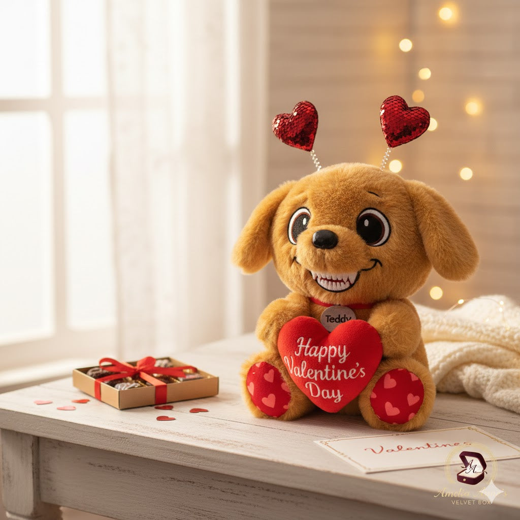 Puppy Teddy Valentine's Day Plush Toy