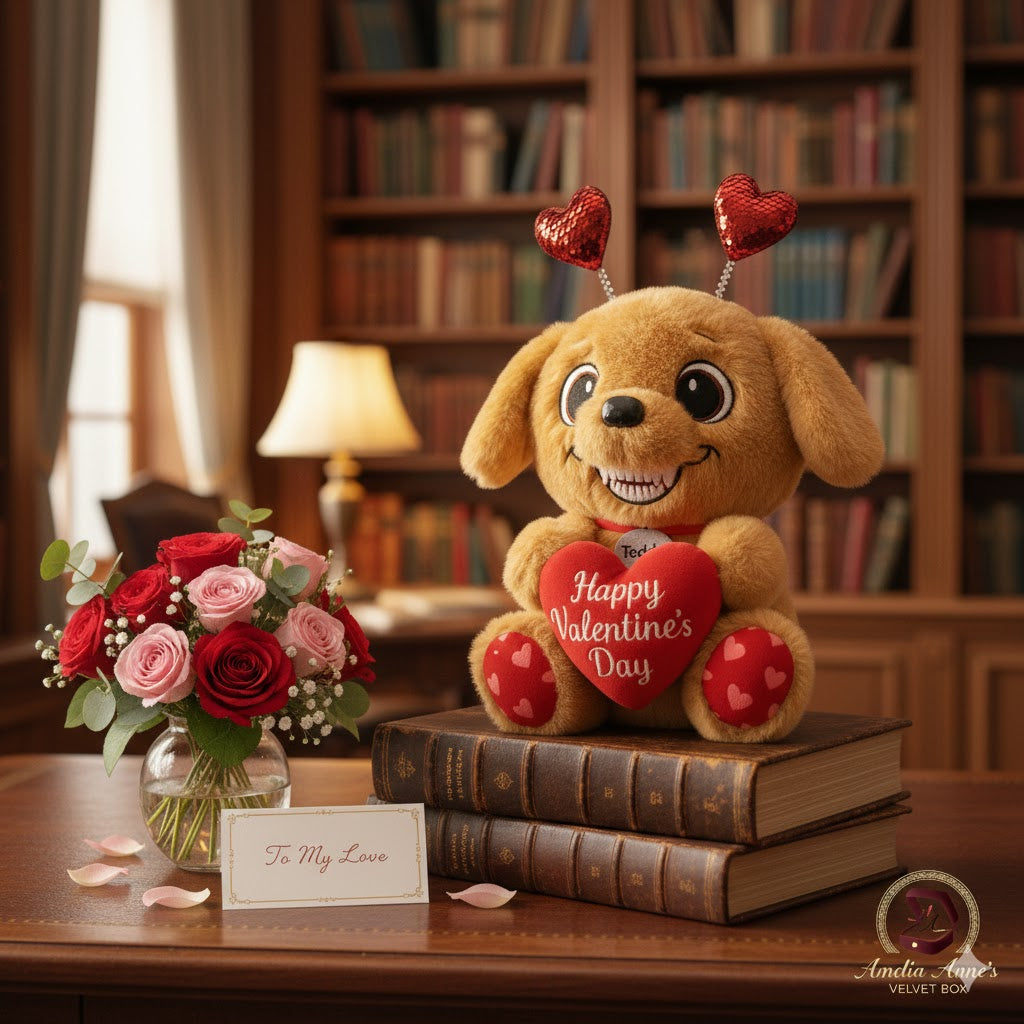 Puppy Teddy Valentine's Day Plush Toy