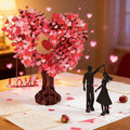 Valentine's Day Anniversary Card with Love Tree & Hearts 