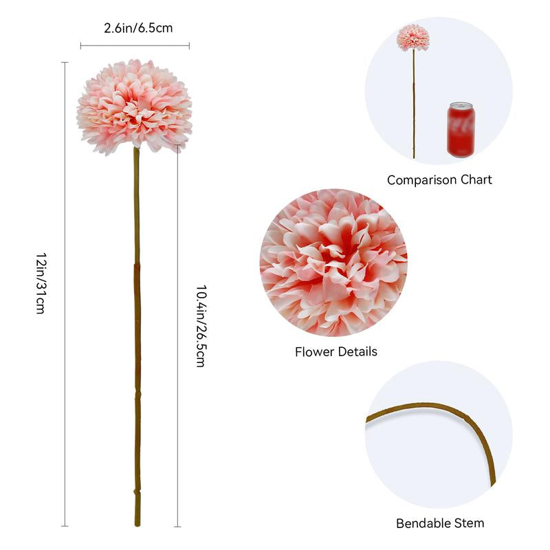 Artificial Chrysanthemum Flowers (24 Pcs)