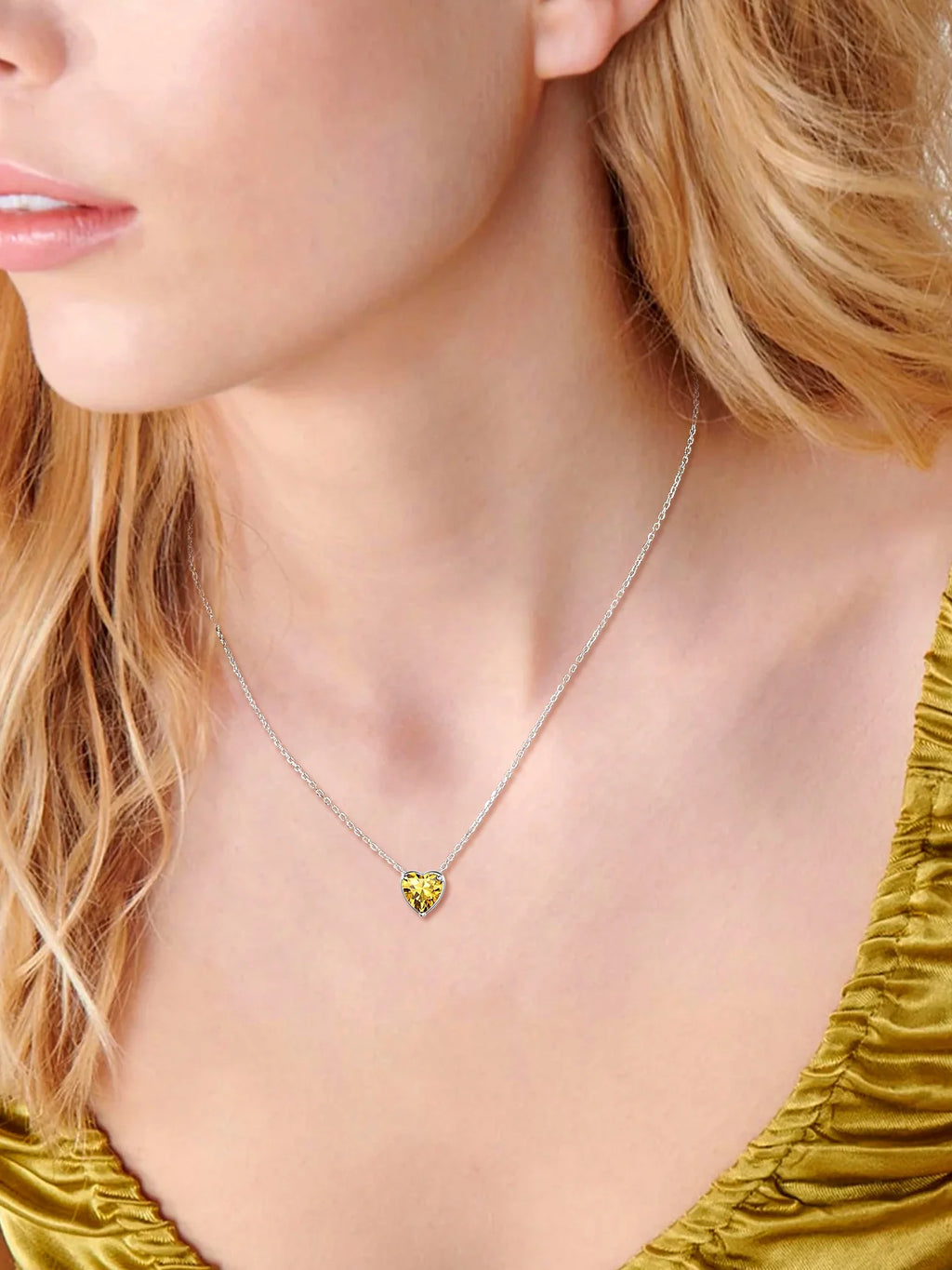 Silver Necklace 925 Sterling Silver Birthstone