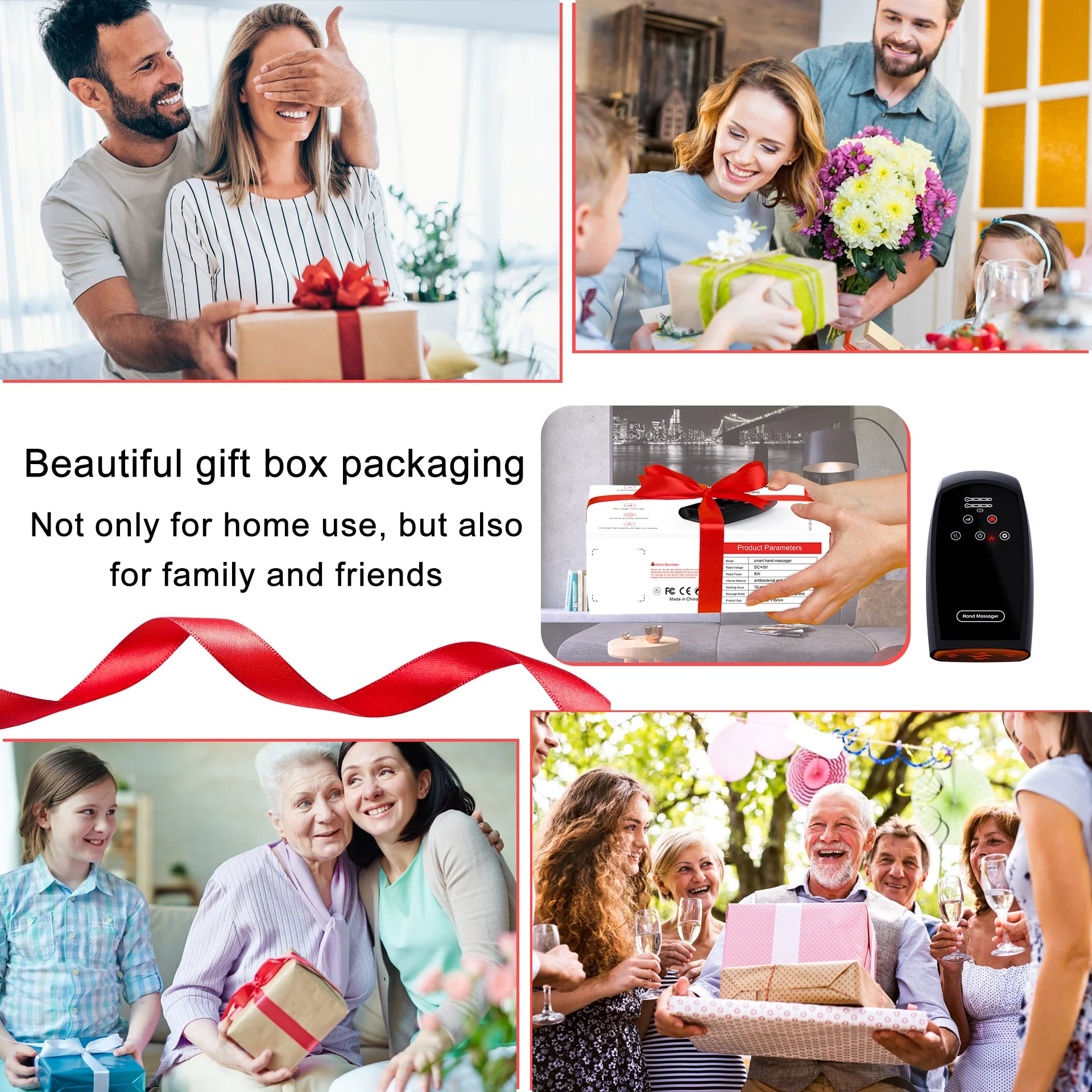 Luxe Hand Massager - Self care Gift for Stress Relief 