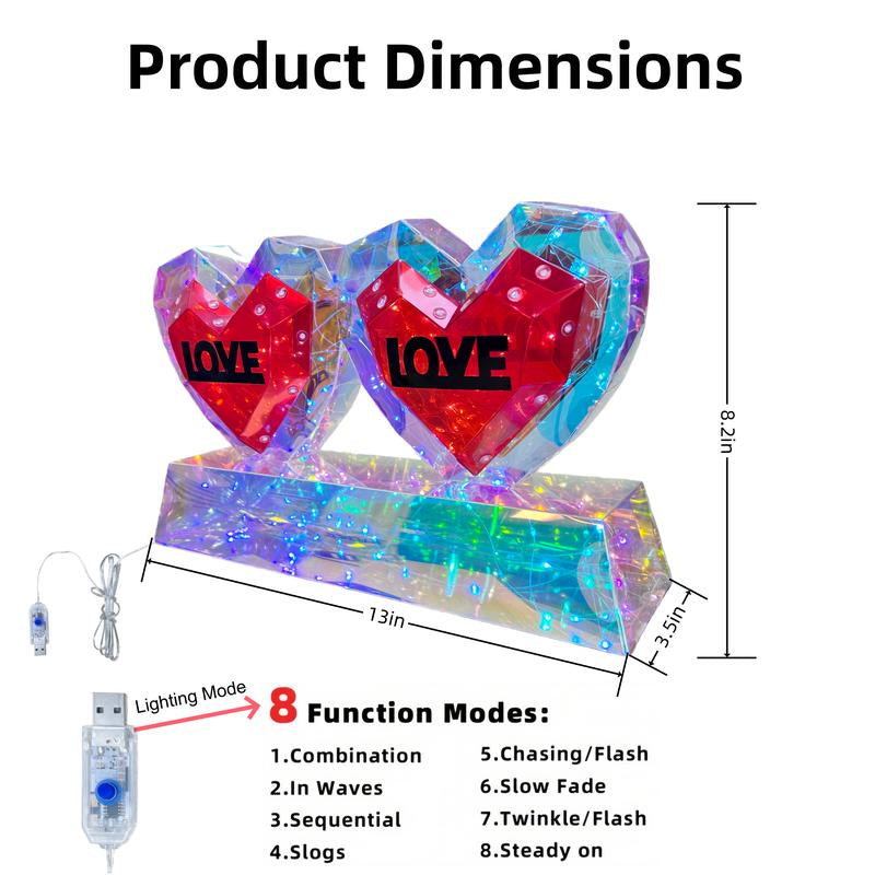 LED Romantic Glow Heart Ornament