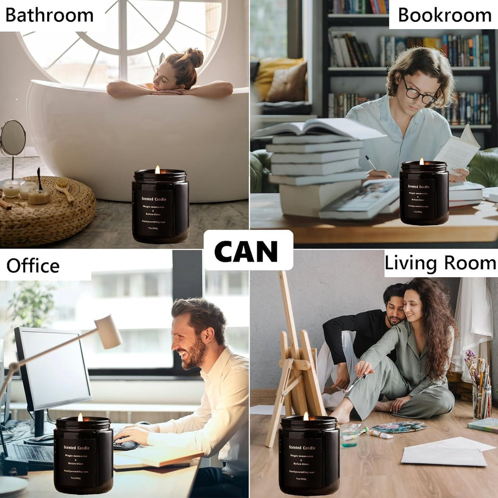 Sandalwood Natural Scented Candle (Non Toxic)