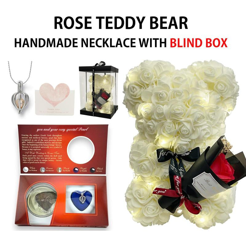 Rose Teddy Bear with Pearl Blind Box