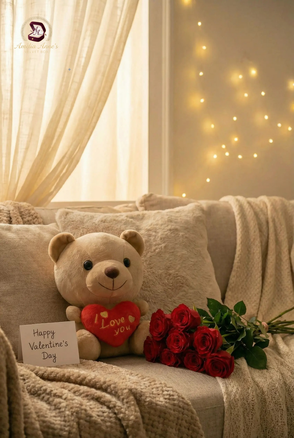 “I Love You” Heart Teddy Bear – Cute 6-Inch Stuffed Animal Gift for Mom, Girlfriend, Wife, Valentine’s Day, Birthday & Anniversary