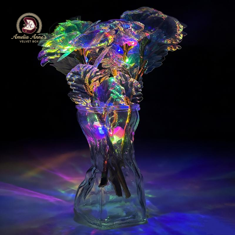 Eternal Rose Crystal Flower