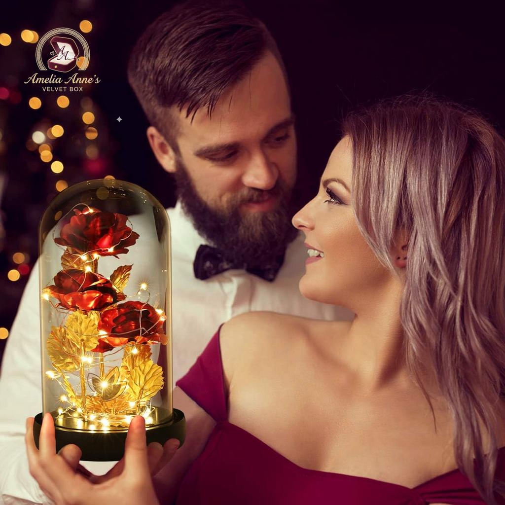 Red Roses in a Glass