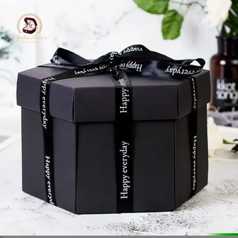 DIY Hexagonal Photo Album Box Scrapbook Surprise