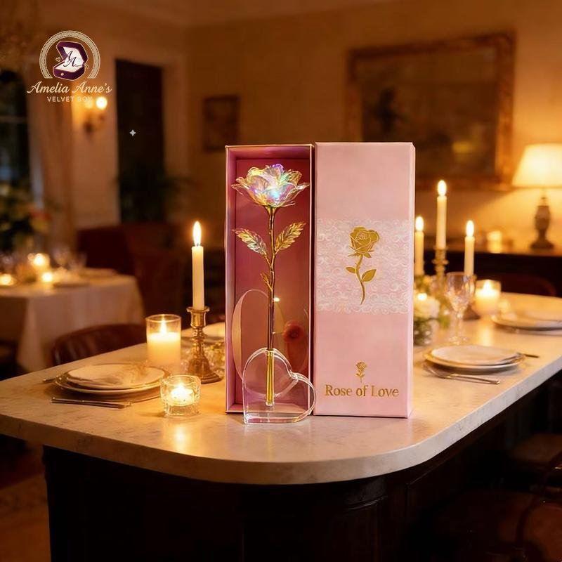 Eternal Rose Crystal Flower