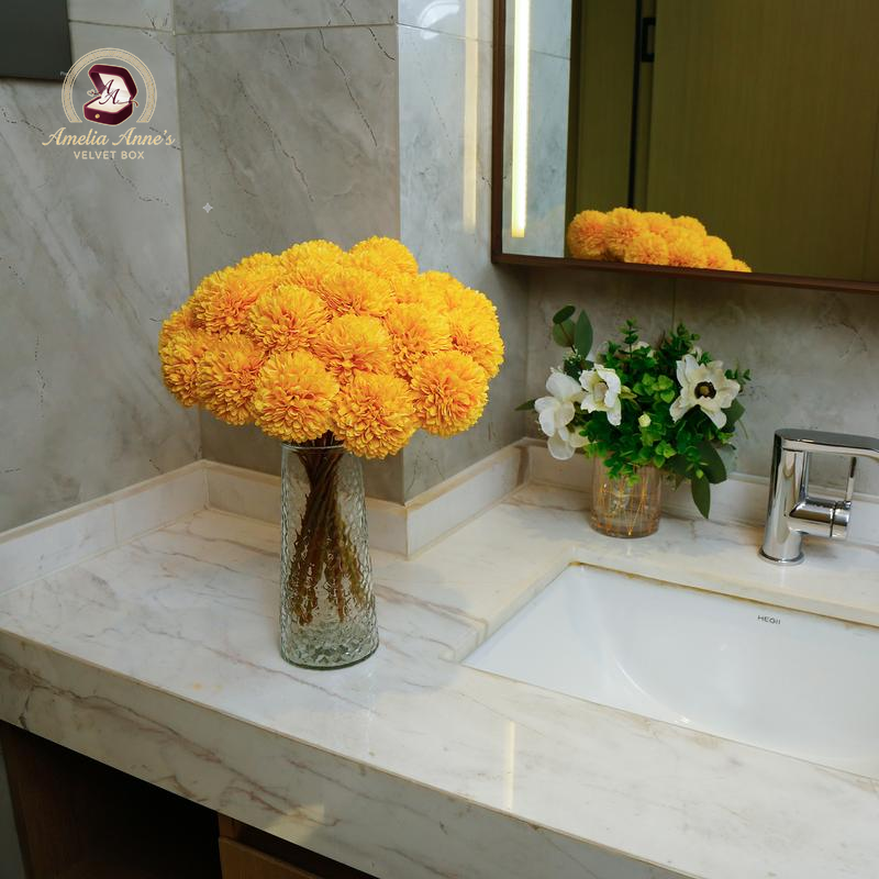 Artificial Chrysanthemum Flowers (24 Pcs)