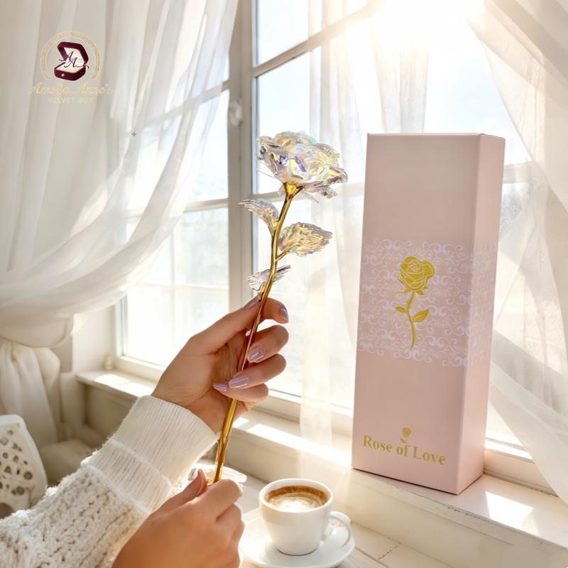 Eternal Rose Crystal Flower