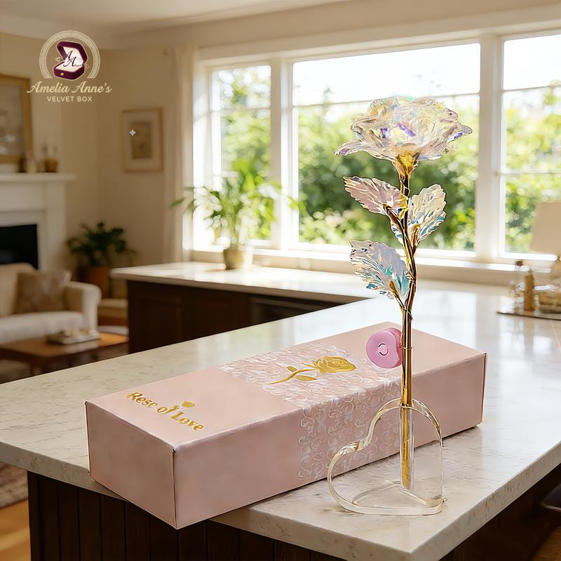 Eternal Rose Crystal Flower