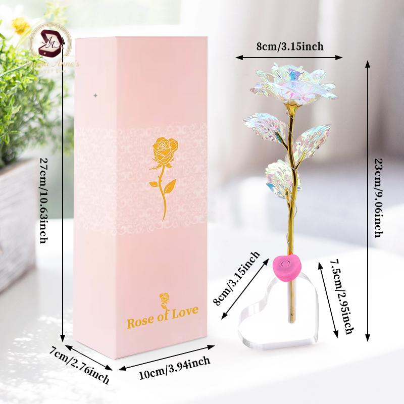 Eternal Rose Crystal Flower