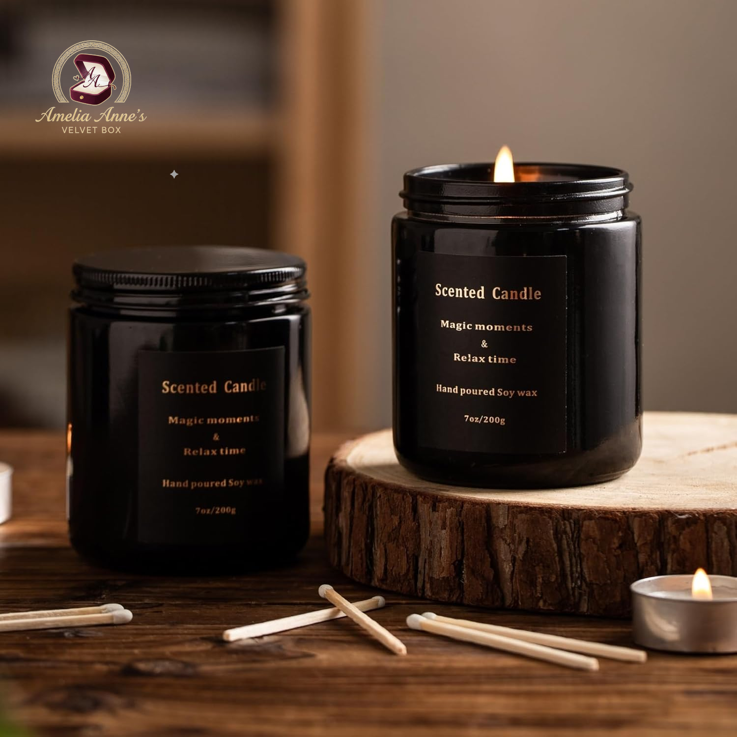 Sandalwood Natural Scented Candle (Non Toxic)