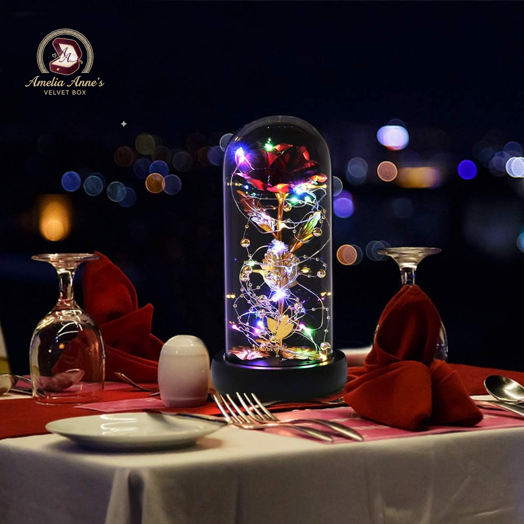 Infinity Rose in a Glass