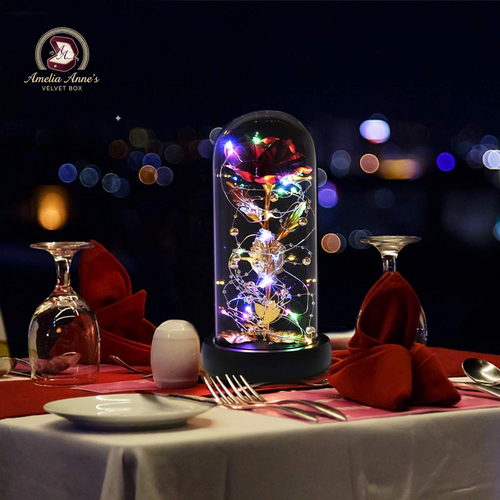 Infinity Rose in a Glass